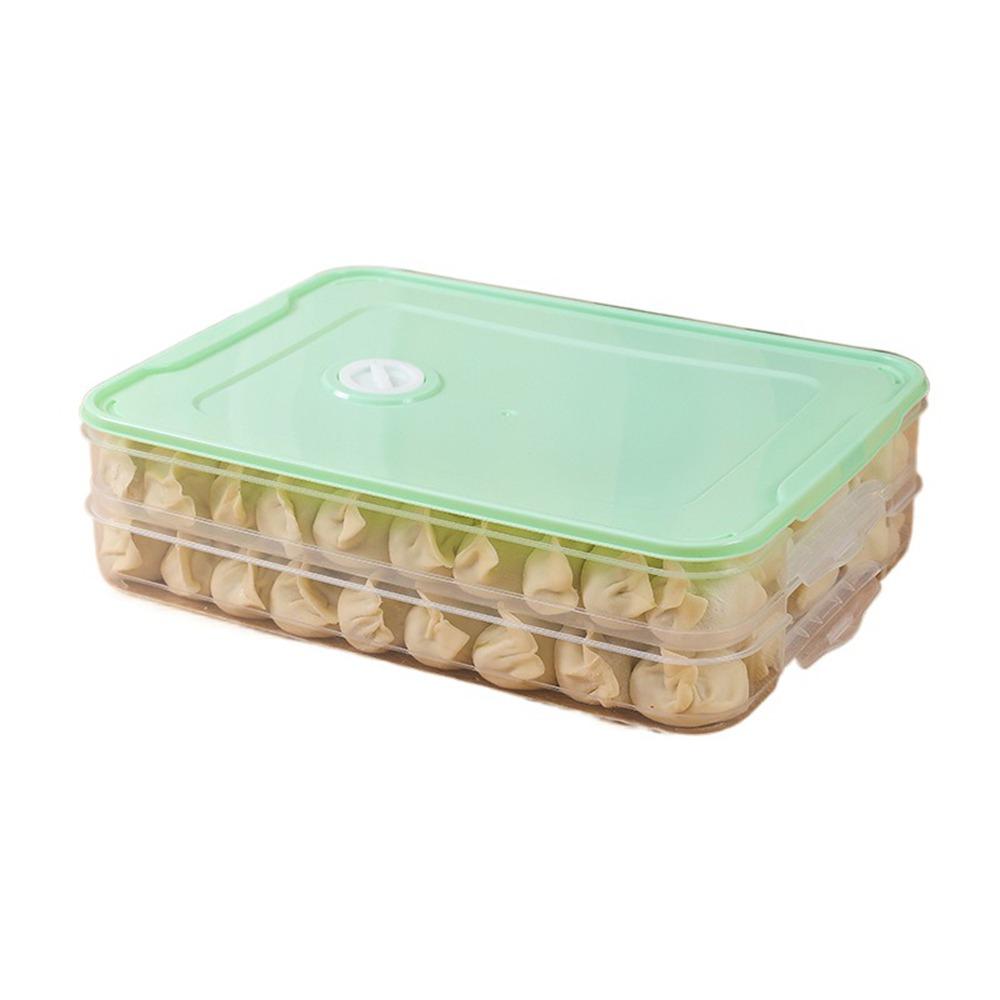 Transparent Dumpling Box Multi-Layer Food Freezer Storage Box Food Egg Frozen Box Refrigerator