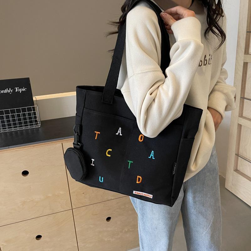 Leisure, Literature and Art, Individuality, Student Beauty, Large-capacity New Fashion Tote Bag, Shoulder Portable Underarm Bag for Women