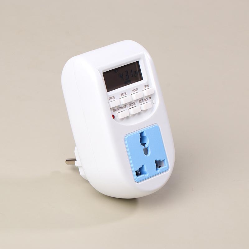 Электронный цифровой таймер с европейской вилкой 220 В, переключатель циклической розетки, программируемая розетка с таймером, переключатель обратного отсчета, кухонный таймер