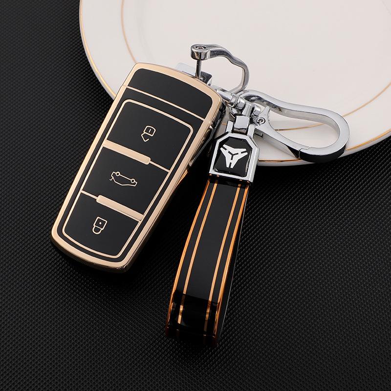 Volkswagen Magotan B7, CC, Passat Variant Key Case for Men & Women - Stylish Shell with Buckle