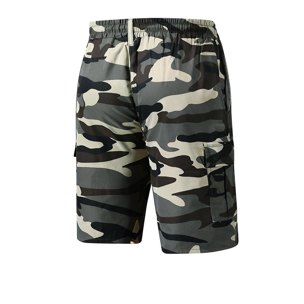 Мужские летние большие повседневные свободные спортивные брюки пляжные шорты