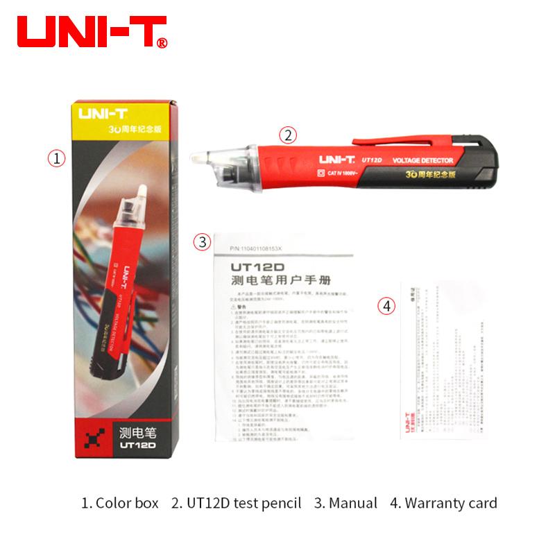 UNI-T UT12D UT12E UT12M Бесконтактный индикатор напряжения (тестер напряжения) Высокий и Низкий Двойной Режим 1000В Электрический Карандаш Вольтметр