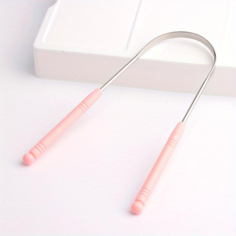 1/2Pcs Stainless Steel Tongue Cleaning,Effective Oral Care With Tongue Scraper, Brush, Clearing Tool  For Bad Breath Reduction