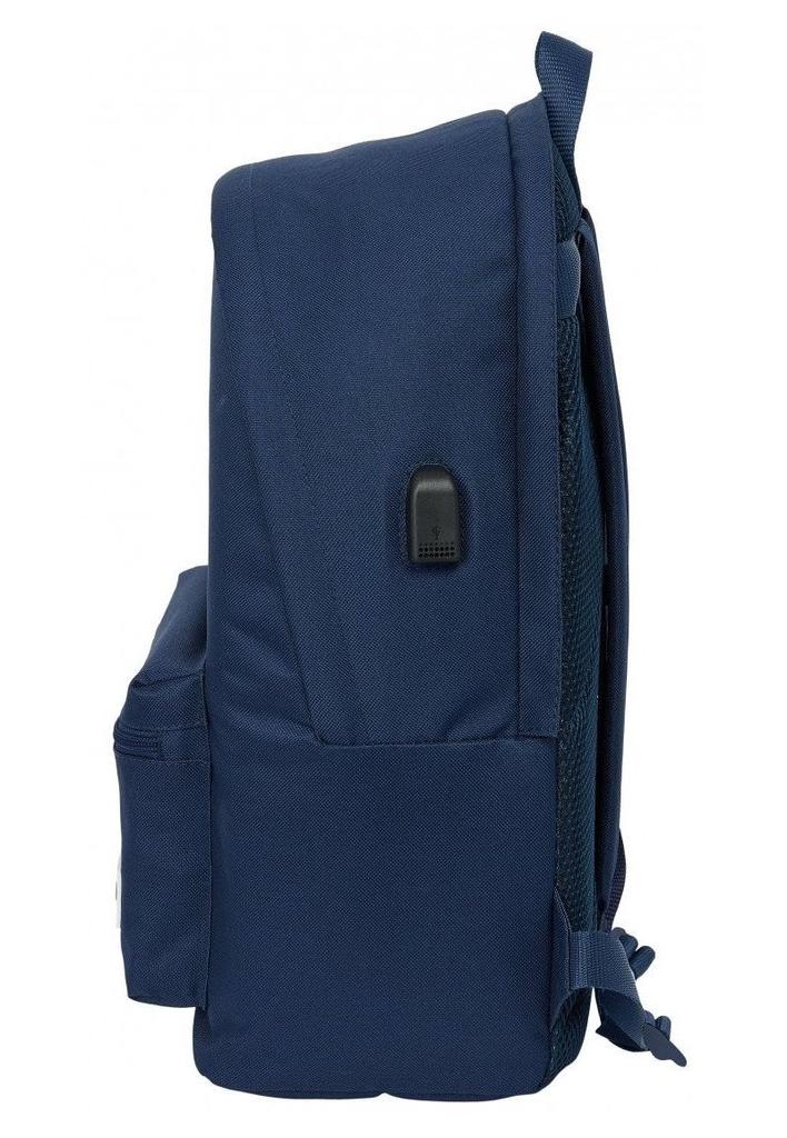 Real Madrid Sports Backpack with Laptop Space 642469820 Navy Blue