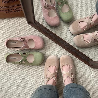 Новые туфли Мэри Джейн женские с ремешком и пряжкой, модные слипоны, обувь на внутренней платформе, женская уличная обувь для платья