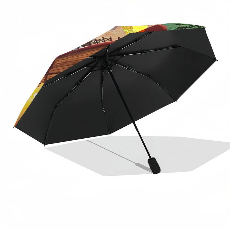 Backyardigans, AdventureThemed Automatic Opening and Closing Umbrella 8 Ribs, Suitable for Leisure and Going Out, Outdoor Accessory, Gothi