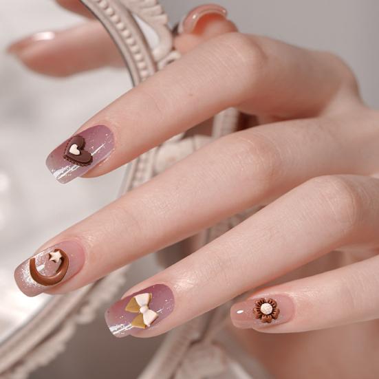 30 шт./пакет смоляные камелия стразы для ногтей красивые прочные банты аксессуары для дизайна ногтей