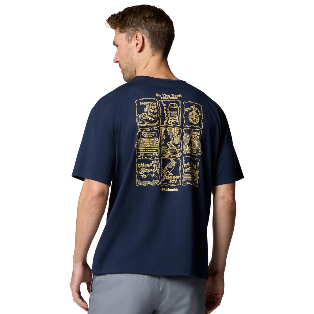 Columbia Cedar Trail Back Graphic Tee, Mens Navy T-shirt