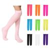 Girls Socks Knee High Socks 3-12 Years Kids Cotton Solid Color Long Socks