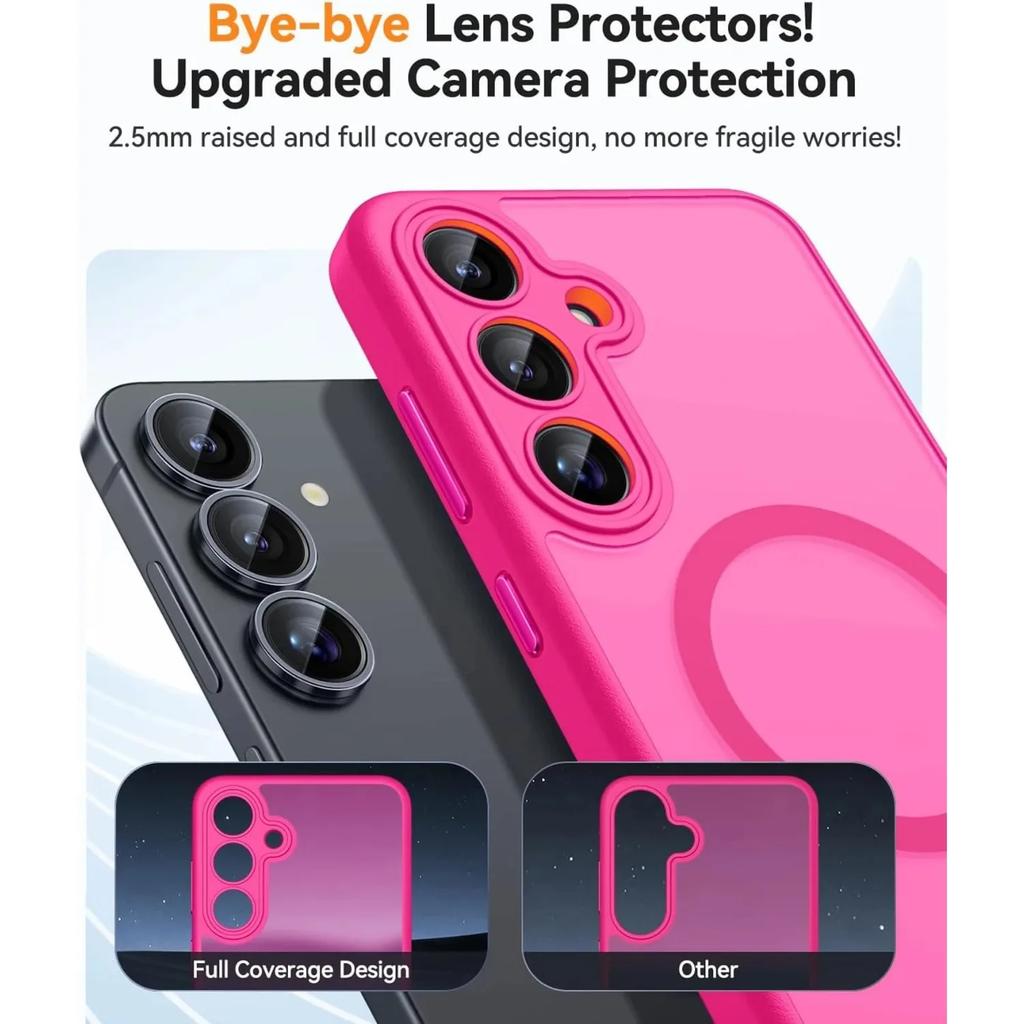 Роскошный матовый полупрозрачный магнитный чехол для беспроводной зарядки для Samsung Galaxy A16 A36 A26 A06 A55 A35 A25 A15 A05 5G Magsafe чехол