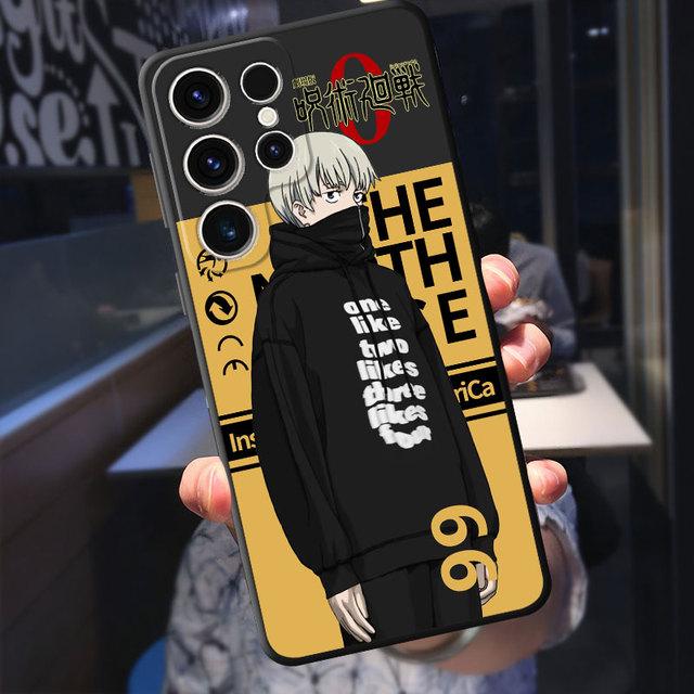 Чехол для Samsung Galaxy S21 S23 Ultra 5g S8 S7 S20 Fe S22 Plus S10e S10, милый свитер с рисунком дзюдзюцу кайсен, пуховик, чехол