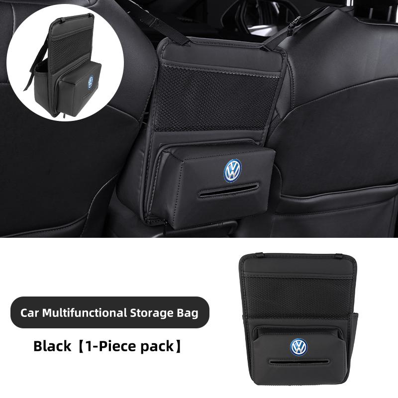Emblems Car Seat Organizer Pocket Auto Seat Storage Bag Accessories For Volkswagen VW Polo Jetta Sagitar Magotan Passat B5 B6 B7 BDI1