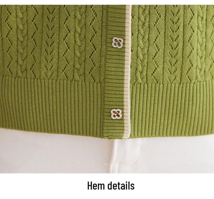 Кашемировый кардиган приталенного силуэта 2025: Отложной воротник, однобортный жаккардовый трикотаж - модный и универсальный топ