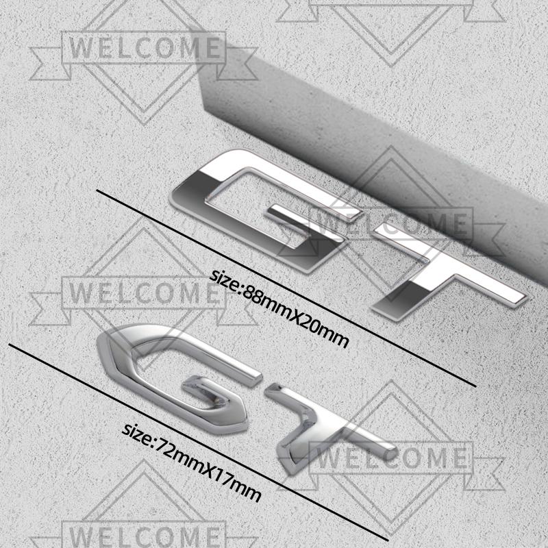 3D Car Stickers GT Emblem Auto Body Badge Trunk Decal For 5008 308 206 3008 2008 4008 RCZ GT Line 208 107 Decoration Accessories