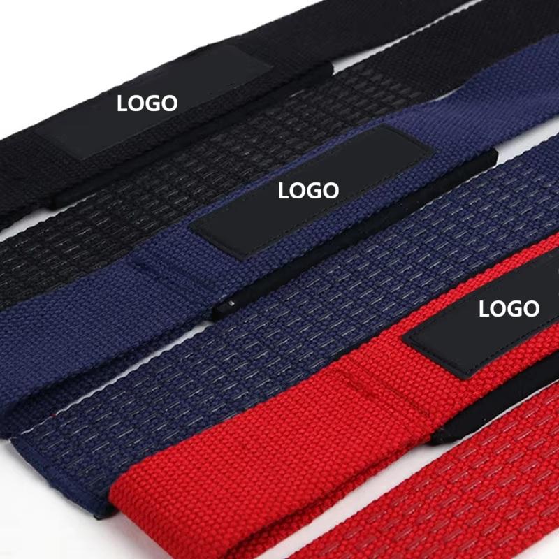Oem Adjustable Gymnastic Aid Wrist Grip Band Wrist Tension Band Deadlift Pull Up Workout Fitness Gym Training Weight Lifting Str