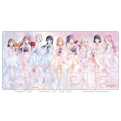 Kadokawa Коврик для стола Love Hasunozora Academy School Idol Club AURORA FLOWER Ш60 x В30см Резина Live! Девичья версия. Прибл.
