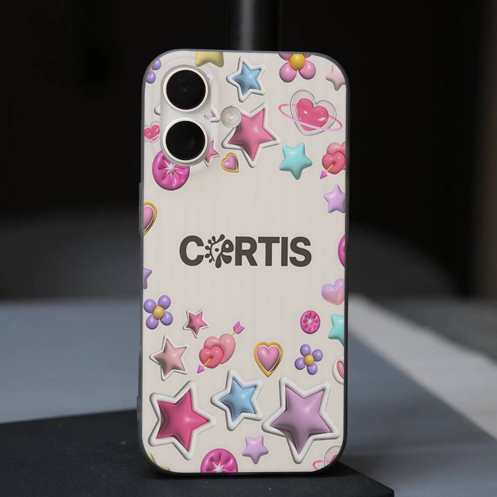 Музыкальная K-pop Чехол для телефона C-CORTIS с гофрированной полоской Для IPhone 17 16 15 14 13 12 11 Pro Max Plus Pro Ударопрочный Чехол