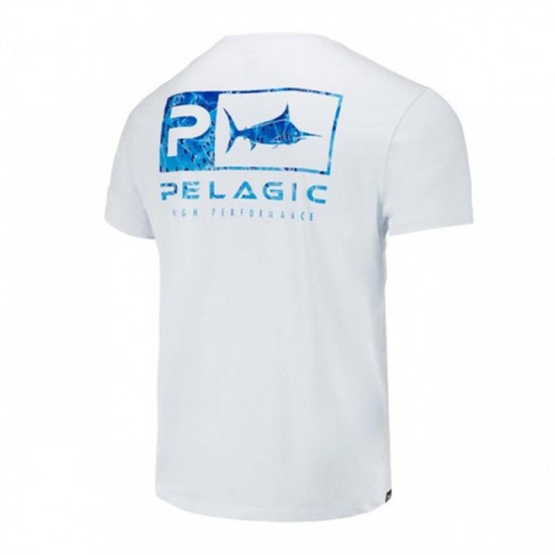 PELAGIC Мужская одежда для спортивной рыбалки Футболка с коротким рукавом Рубашки Быстросохнущая Дышащая