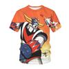 Детская футболка с аниме Grendizer, НЛО-робот Goldorak, уличная одежда с 3D принтом, модная футболка для мальчиков и девочек, детские футболки, топы, Harajuku, одежда для мальчиков