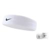 Nike Спортивная повязка на голову Nike Swoosh, одинарная упаковка, унисекс, белая, AC2285-101