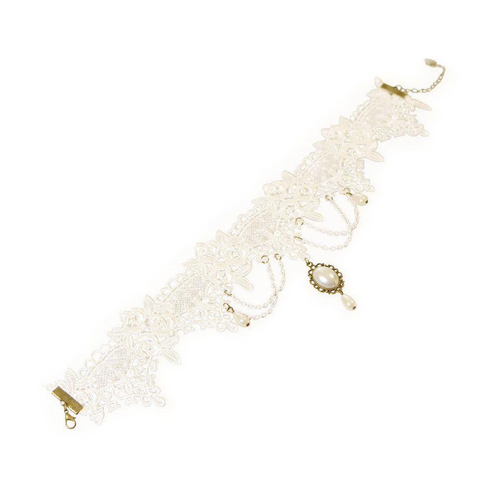 Ретро ручной работы свадебное короткое женское кружевное колье-чокер ювелирные изделия свадебное ожерелье воротник