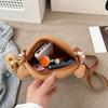 Kapibara cute perspective small round bag girl soft-hearted girl daily versatile messenger bag plush capybara pain bag