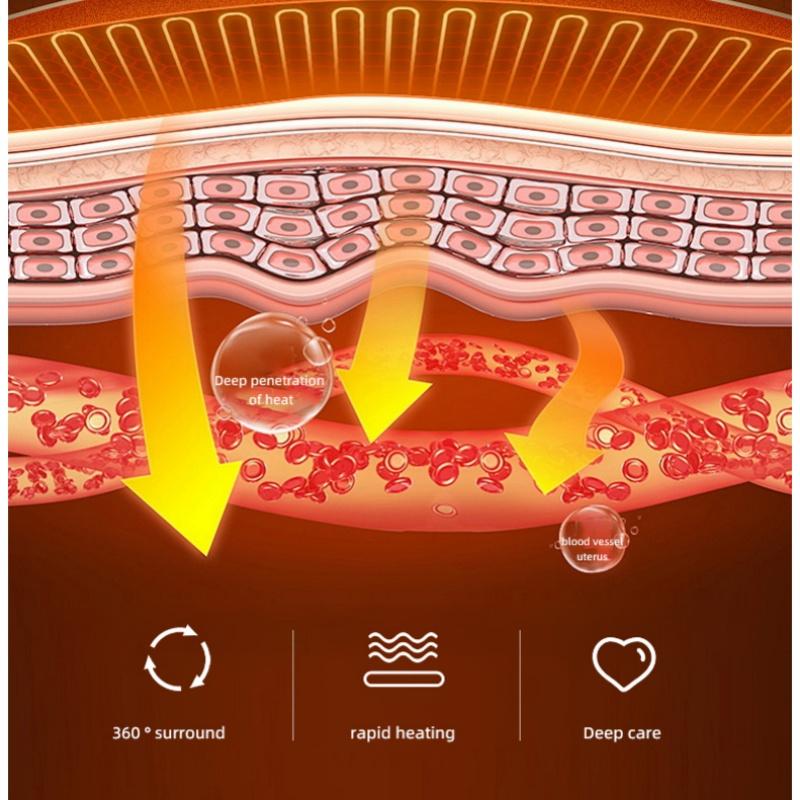 Новый массажер с воздушной подушкой для талии, горячий компресс, успокаивает талию, улучшает изгиб талии, массажер