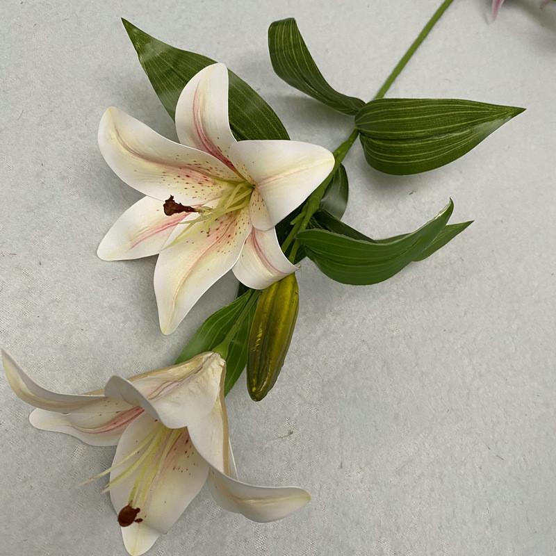 Реалистичные 3D Тканевые Лилии Искусственные Цветы Для Домашнего Декора Свадебное Центральное Украшение Цветочная Композиция