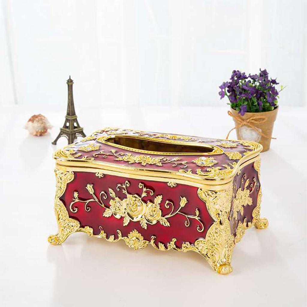 Antique Tissue Box Cover Napkin Storage Box Car Tissue Box Tissue Box Holder for Office Wine Cabinet Bathroom Restaurant Cafe
