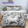 Relief Animals Pattern Bedding Quilt Set  Home Decoration  Gift (1 * duvet cover + 2 * pillowcase  without core)