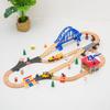 Деревянный поезд Rail City Blue Bridge Apron Scene Set Railway Electric Train подходит для всех марок деревянных игрушек Rail Pd68