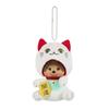 Sekiguchi Monchhichi Maneki Neko Monchhichi SS Large Face Keychain 205868 H12 X X W7.5 D6.5cm