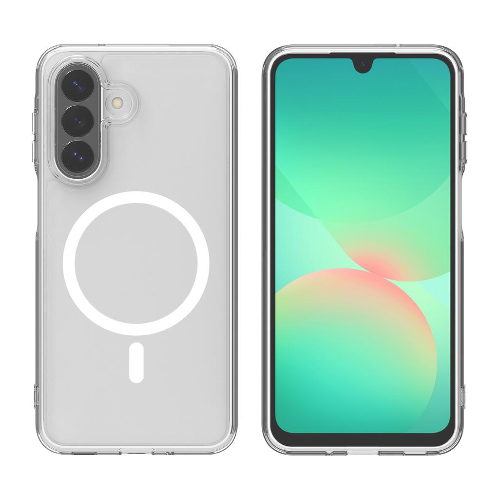 Подходит для Samsung A27 прозрачный магнитный чехол для мобильного телефона A57/A37 Bayer анти-желтый tpu + pc противоударный два в одном A17