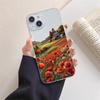Цветок Мака Горячий Красный Прозрачный Чехол Для iPhone 15 11 14 Pro Max 12 13 Pro Max Mini XS X XR SE 2020 7 8 Plus Прозрачная Крышка