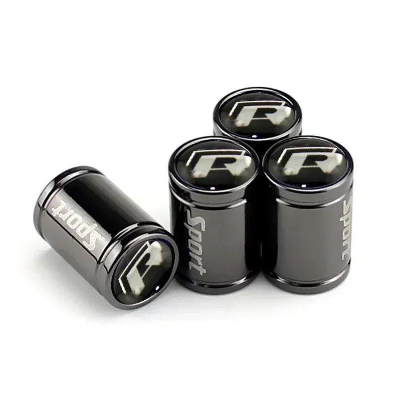 VEMZG1 For VW Volkswagen Jetta MK5 Golf 4PCS Car Wheel Tire Valves Tyre Stem Air Caps for Volkswagen Touran Polo Tiguan Passat GTI R Li F27