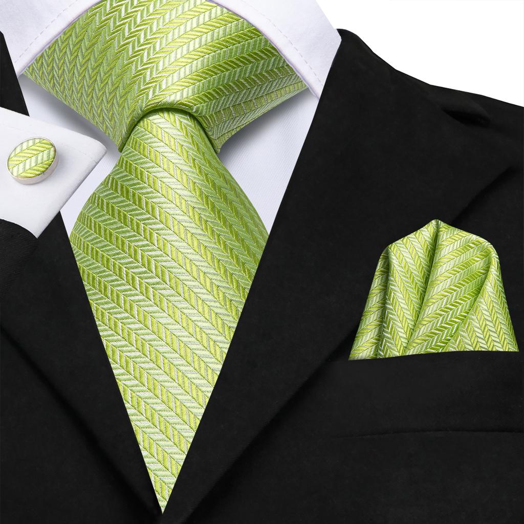 Hi-Tie Мужской галстук, белый однотонный галстук, носовой платок, запонки, свадебный галстук, выпускной вечер