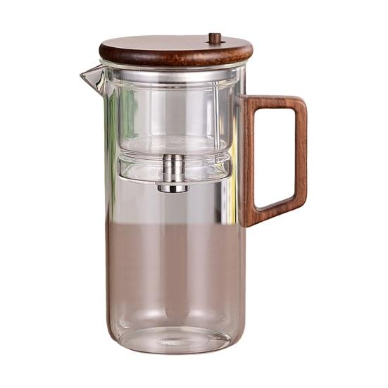 550/750 мл чайник с заварником деревянная ручка чайник из боросиликатного стекла чайник с разделением воды