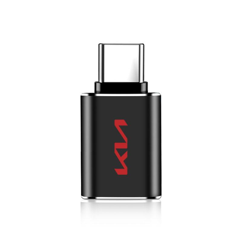 1 шт. Автомобильный USB Type-C Кабель-конвертер Зарядный адаптер Автоаксессуары Для Kia Rio Ceed Sportage Cerato Soul Sorento K2 K5 Flip