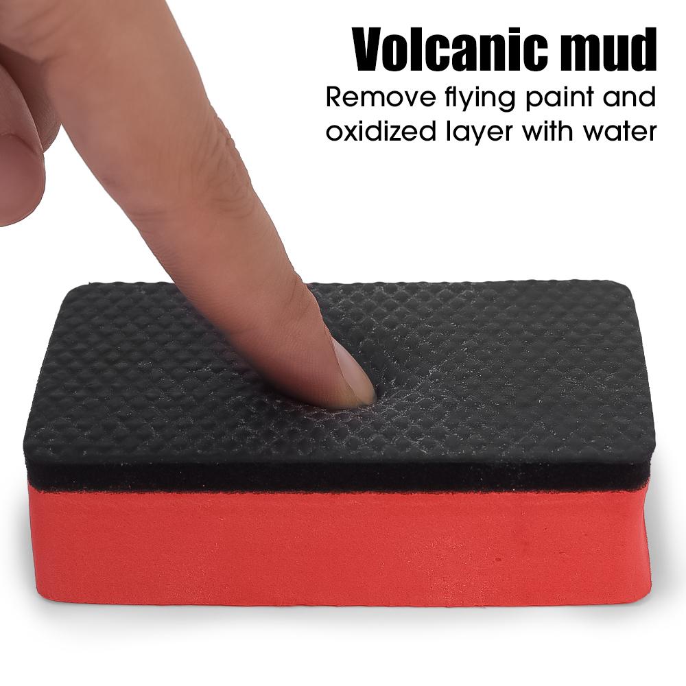 Очиститель грязи для автомойки Magic Clay Bar Sponge Block Pad Удаляет загрязнения перед полировкой Воск для ухода за автомобилем Аксессуары для мытья