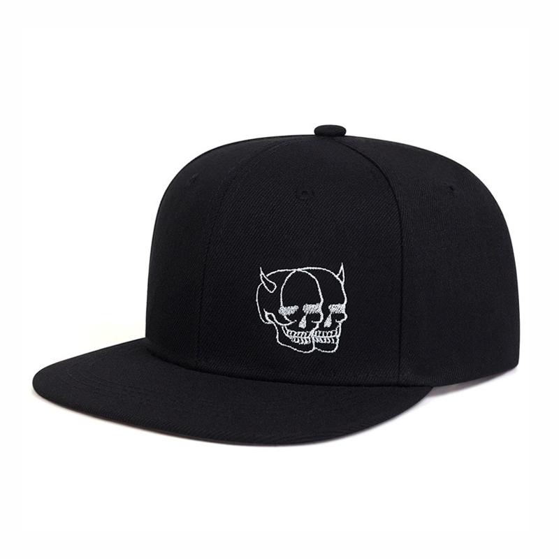 Унисекс Бейсболка Вышивка Череп Snapback Модные Спортивные Кепки Регулируемая для Улицы Хип-Хоп Кепка Кость Garros