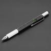 7 In 1 Multifunctional Pen Touch Screen Stylus Capacitive Pen with Screwdriver Ruler Levelgauge Refillable Ballpoint Pencil Tool