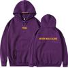 Deep Purple Hooded Printed Sweatshirt Women's Spring and Autumn Lazy Loose All-match Korean Jacket