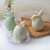 Силиконовая форма Пасхальное яйцо Заяц DIY Безликий Кролик Форма для творчества из смолы и гипса Гибкая Многоразовая Форма для свечей для Праздничного Декора