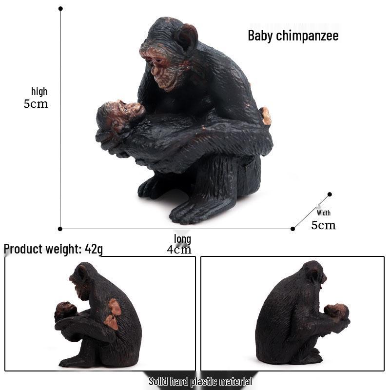Large Red Orangutan Monkey Model - Cognitive Children's Zoo Gift