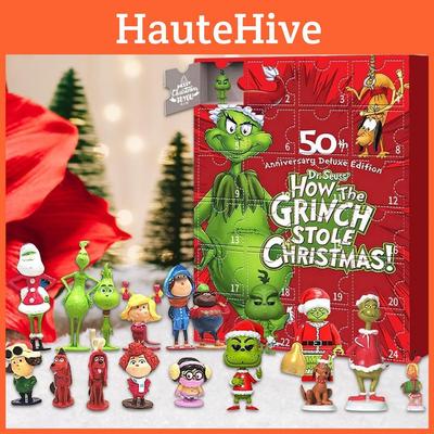 Международный день прибытия Рождества Рождественский Брю Слепая коробка Гринч Зеленый Меховой Монстр Смола Слепая коробка Хэллоуин Игрушка