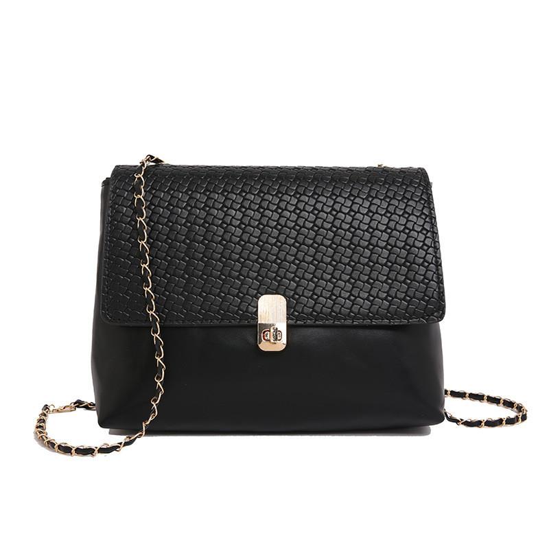 Trendy Large Capacity Woven Texture Crossbody Bag For Women In Versatile Black White Orange Brown