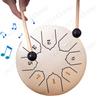 Steel Tongue Drum 6 Inch 8 Notes Hollow Drum Music Drum Hand Pan Drum Ethereal Drum Yoga Meditation Drum Percussion Instruments