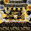 Happy New Year Party Supplies Holiday Arrangement Props New Year Party Tableware Paper Plate Tissue Tablecloth Decoration