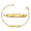[M8855] - Gold Plated Curb Chain 'Bambino' - 21x4 Mm
