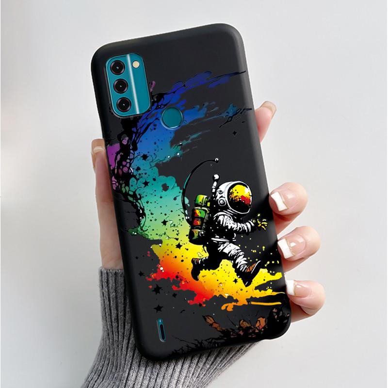 For Nokia C31 / Nokia C21 Plus Case Fashion Luxury Flowers Butterfly Black Protective Soft Silicone Cover For NokiaC31 Casing